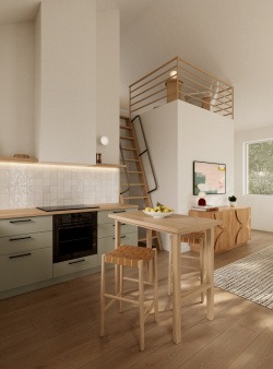 Inside the Field House ADU by Dwelly