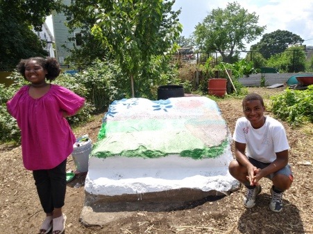 Painting the rock