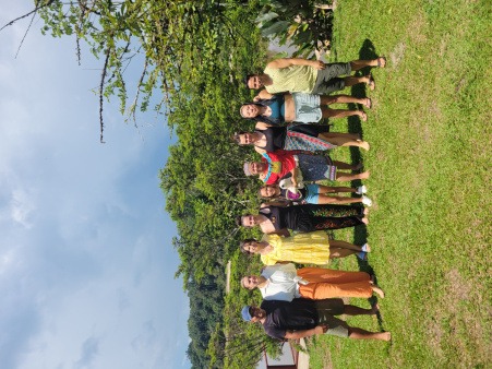 Traditional Ecological Knowledge in the Peruvian Amazon Community participants with traditional knowledge holders during a cultural and environmental learning experience in Peru.