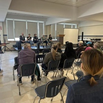 Lexington Residents watching the guest speakers at LexCAN's 2025 Sustainability Fair