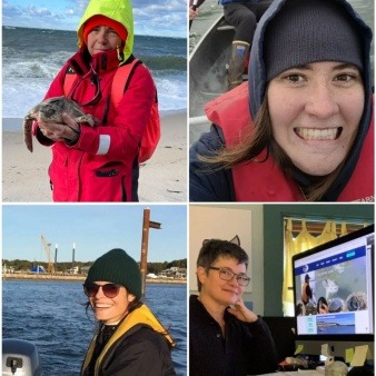 From top left clockwise, NECWA's Krill Carson, Dani Marston, Amy Rothenberg, and Helen Granger. Women in STEM!