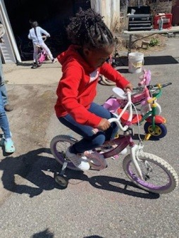 At the Kids' Bike Sale