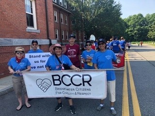 Participating in Bridgewater 4th of July parade, and annual event