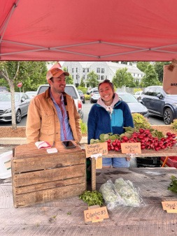 Big Foot Farm stand at the Farmers Market