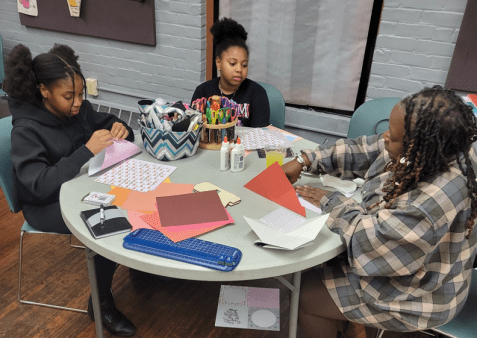 Scrap Booking Class with Val Scrap Booking as Bridging the Gap Experience