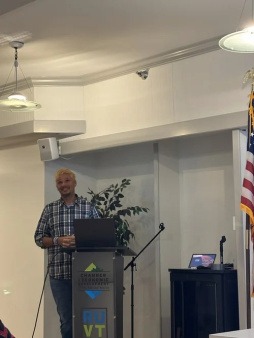 CGR Executive Director speaks at a public engagement CGR at Rotary Presenting