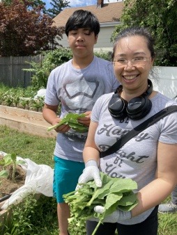 Community Gardeners at Work on The Farm
