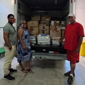 Recovered food from the Cromwell golf tournament July 2022