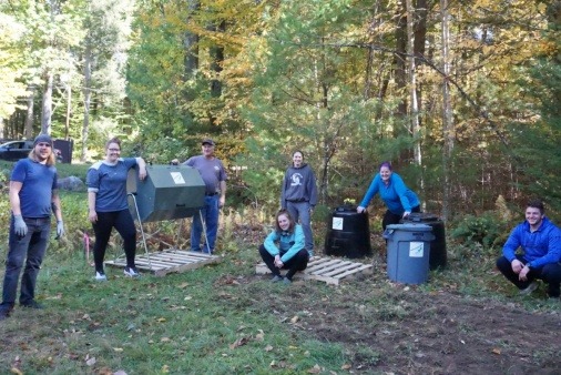 Pilot composting program set up at YMCA North Woods/Pleasant Valley Camps