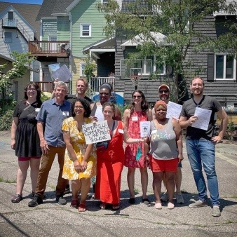 Somerville CLT Volunteers and Board at a 2021 Event