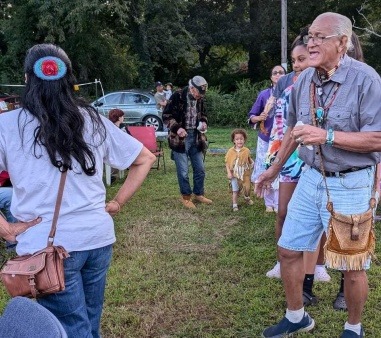 Celebration dance with Elders