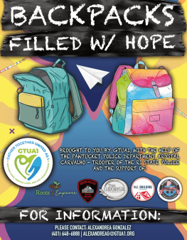 Backpacks filled with Hope flyer 