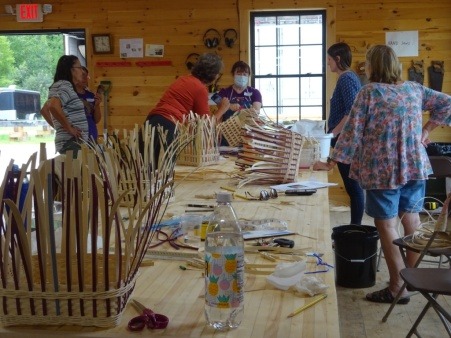 Basketmaking! Finishing up the last steps