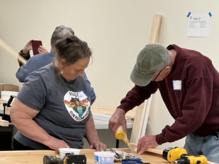 Gluing together a WD insert frame