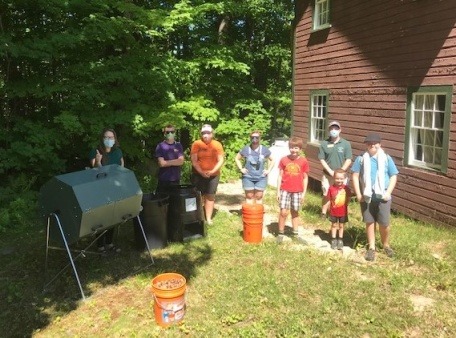 Summer 2020 Pilot Compost Site at Camp Sentinel