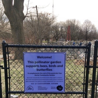 Community Garden Multilingual Sign