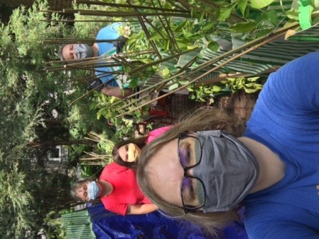 Seedling Day:  Emma, Eva, Teresa and Ellen