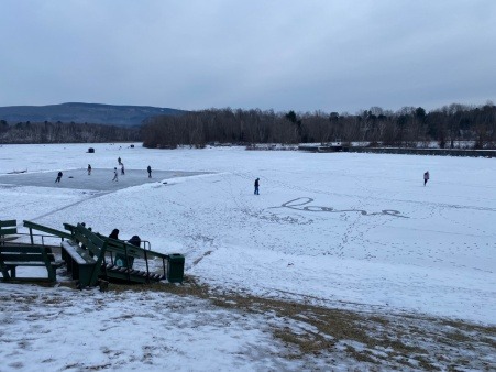 Skating on Lake Paran