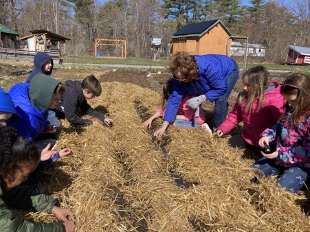 Planting with 2nd& 3rd Grade from Guy E Rowe Elementary @ ADCG