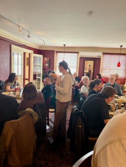 First ever Community Breakfast, 35 attendees. The first 10 dozen First ever Community Breakfast, 35 attendees. The first 10 dozen eggs produced all went to feed our neighbors at no charge.