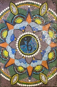 finished mandala mosaic
