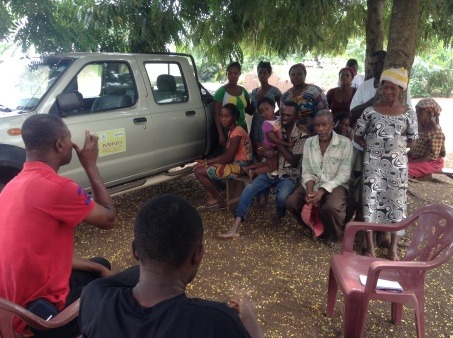 A meeting with Farmer group in the Volta region