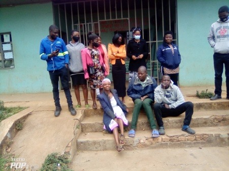 a group of members at a youth centre where we operate from