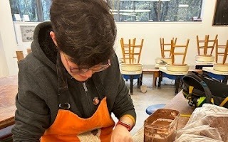 Ceramics Student