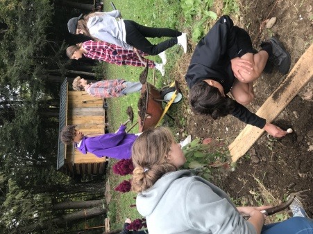 learning with their hands about local food 