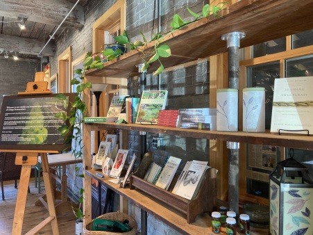 The Permaculture Place entrance to resource center with small gift shop