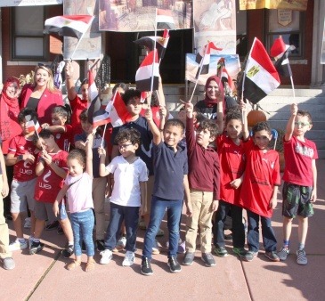 Egyptian Flag Raise