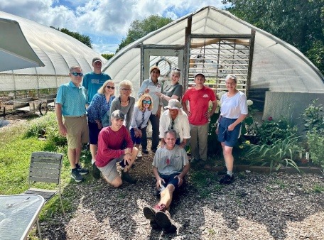 State Rep Jennifer Boylan and Farm Volunteers