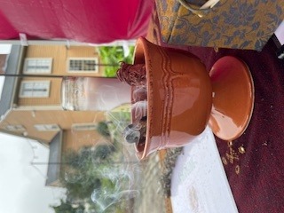 Smoke offering at our annual healing event