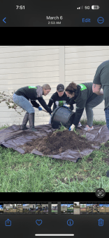 Community volunteers beautify the Garden.