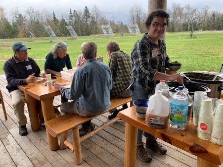 Group Lunch break during Window Building Day