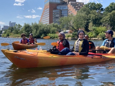Kayaking field trip to the floating wetlands!