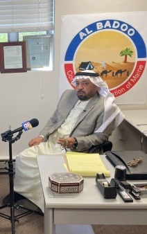 Interviewing Al Badoo Community Chairman