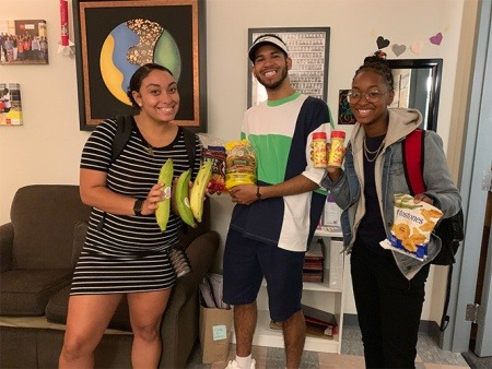 Keene State College students enjoy The Daily Good's Global Foods Pantry.