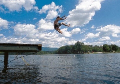 Swimming in Lake Paran