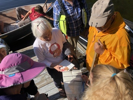 LWA members looking at native/invasive plant guides