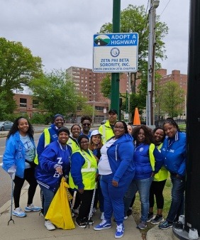 Delta Omicron Zeta Chapter of Zeta Phi Beta Sorority, Incorporated Adopt-A-Highway
