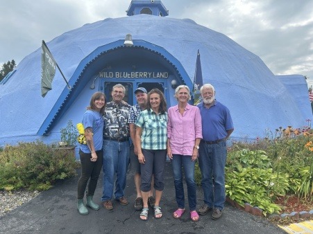 L to R: Kaysie Logan, Former Program Director, Jeffrey Lovit, Treasurer, Lee Umphrey, President EMDC, Joline Blais, President WBHC, Liz Olcott, Executive Director, Dennis Wint, Senior Trustee
