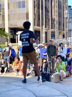 Our Climate Youth Leader Giving A Speech During June 2021 Climate Rally