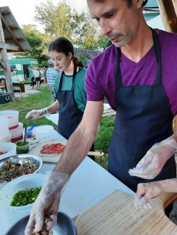 Pizza Making @ Farmer's Market Community Meal @ ADCG