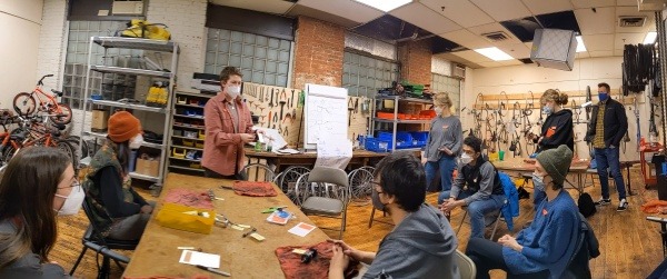 A PBC instructor demonstrates to a recent class.