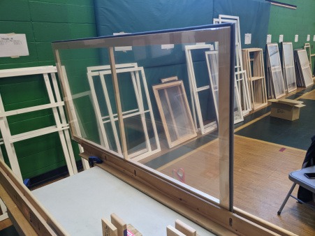 Insulating window inserts in progress