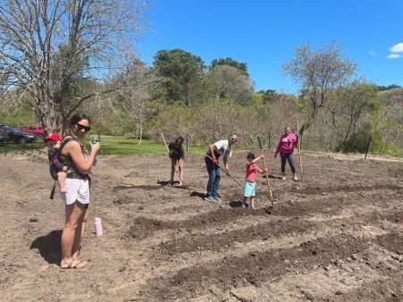 Mashpee Wampanoag Women Planting Moon Gathering