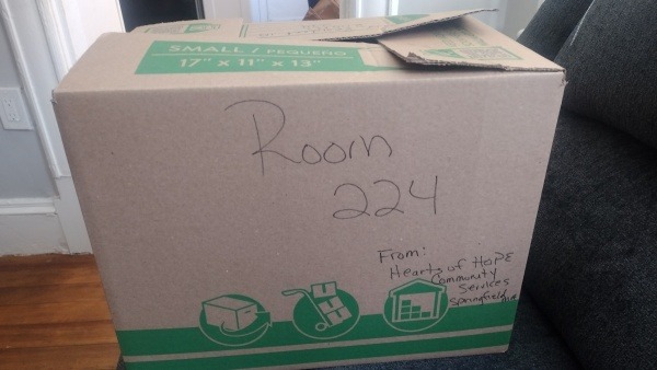 Donation box sent to the elderly in need 1