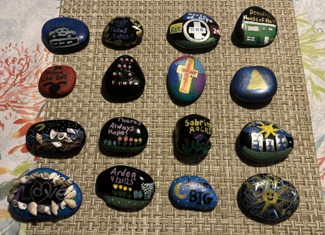 Residents created these rocks