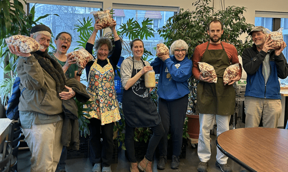 Vounteers for Soup-er Bowl Sunday